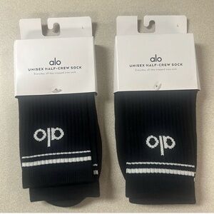 Two brand New unisex half crew socks! size L